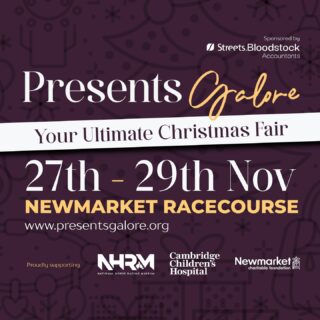 It's the 1st October, which can only mean one thing...🎅 🎄 Christmas is just around the corner!

Be sure to join us at this year's Presents Galore - your ultimate Christmas Fair. 

We're beyond excited to reveal everything we have in store for you this year - from the ever increasingly number of artisan sellers, unique gifts and food & drink delights to some of the most wonderful festive choirs, performers and even an appearance from Harry & Kizzy, the festive Shetlands from the National Horseracing Museum - it's not a weekend to miss.

Tickets are £8 in advance, with children under 16 free. Blue light cardholders £6 (ID required) and the best bit... 100% of all ticket sales and proceeds from the event go straight to our three charities Newmarket Charitable Foundation, Cambridge Children's Hospital and the National Horseracing Museum. 

Feel good festive shopping at its best. Visit www.presentsgalore.org to purchase your tickets 🎁 

#ChristmasFair #ChristmasShopping #WhatsOn #Newmarket #PresentsGalore