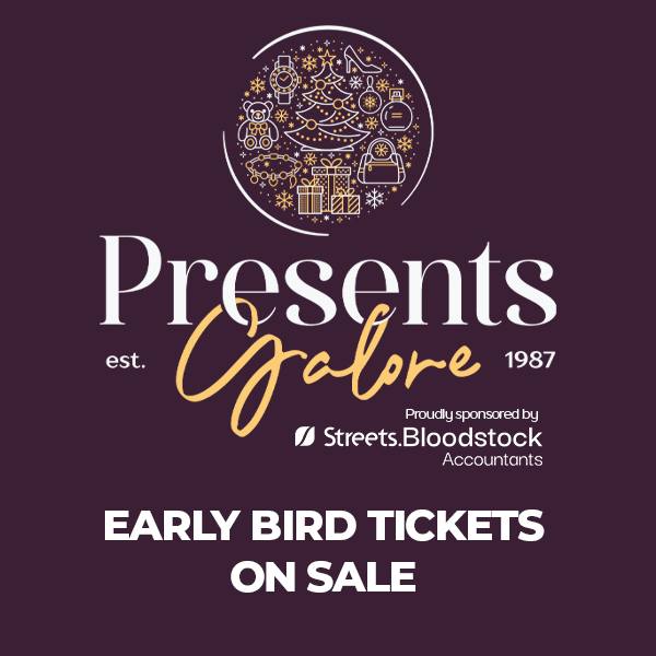 EARLY BIRD TICKETS NOW ON SALE // Presents Galore, East Anglia's most spectacular Christmas shopping fair, is back! Join us from Friday 27th to Sunday 29th November 2026 at Newmarket Racecourse, as we kick off the festive season in style.

This much-loved three-day Christmas shopping extravaganza is packed with festive atmosphere, over 120 boutique stalls, plus exciting new additions for 2026, including an expanded Food & Drink Hall and a brand-new Christmas & Crafts Area celebrating talented local makers.

For a limited time only, Early Bird tickets are just £6. Book before 31 August to save at www.presentsgalore.org.

Every ticket helps support Cambridge Children's Hospital, the Newmarket Charitable Foundation and the National Horseracing Museum. 

#EarlyBirdTickets #PresentsGalore #PresentsGaloreNKT #ChristmasFair #ChristmasEvent #CharityFair #RowleyMile #WhatsOn #ChristmasShopping #ShopLocal #ShopIndependent #Newmarket #NewmarketSuffolk #LoveNewmarket