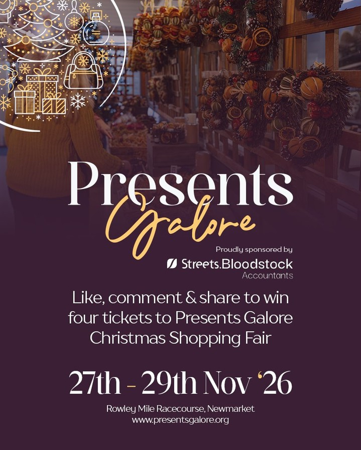 π WIN 4 TICKETS TO PRESENTS GALORE! π
Join us at East Angliaβs spectacular Christmas Shopping Fair, where youβll discover beautiful gifts, boutique stalls and festive inspiration galore at Newmarketβs iconic Rowley Mile Racecourse.
With only one month to go until we open the doors to this year's event, weβre giving one lucky winner the chance to enjoy the charity shopping fair with family or friends, with 4 tickets up for grabs!
To enter:
β€οΈ Like this post
π¬ Tell us who youβd love to bring along
π Share the festive fun!
Competition closes: 21 November 2026. Presents Galore takes places at Newmarket Rowley Mile Racecourse, between 27β29 November 2026.
Good luck! We canβt wait to welcome you for a wonderful weekend of Christmas shopping, seasonal treats and festive fun π
T&Cs apply. The winner will only be contacted by our official Presents Galore accounts. Please be aware of fake accounts and never share personal or payment details in response to a message.
#Competition #WIN #PresentsGalore #ChristmasShoppingEvent #Newmarket